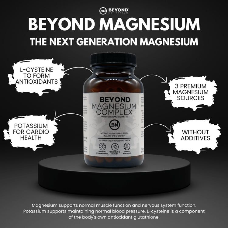 Beyond Nutrition - Beyond Magnesium Komplex mit Kalium und L-Cysteine - Nahrungsergänzungsmittel