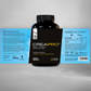 Black supplement bottle labeled 'CREA-PRO' with blue label on a gray background