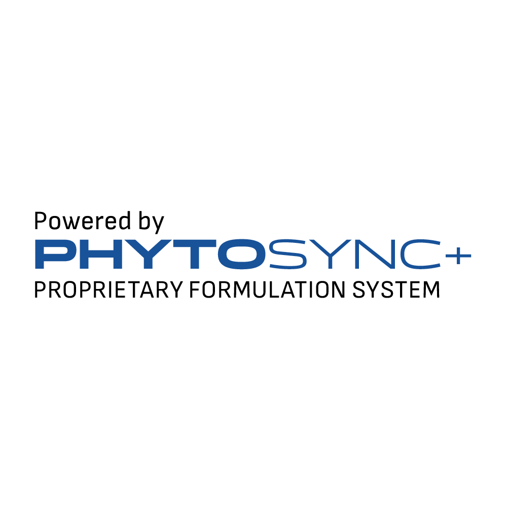 Logo for Phytosync+ proprietary formulation system on a white background